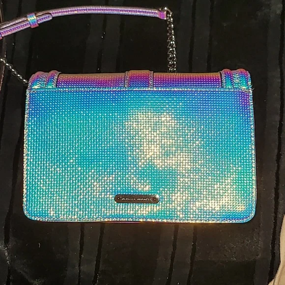 Rebecca Minkoff small Love Iridescent Holographic crossbody bag - Picture 2 of 3